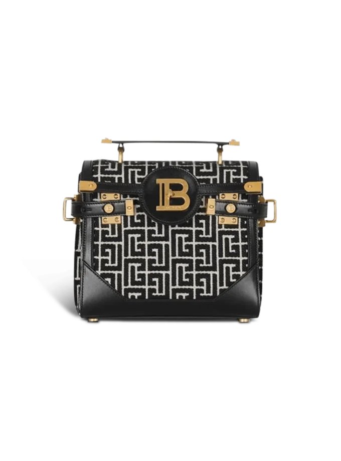 B-Buzz 23-väska i jacquard och läder B-Buzz 23-väska i jacquard och läder