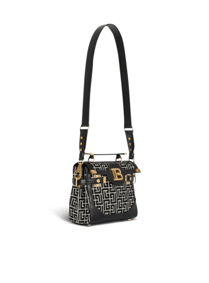 B-Buzz 23-väska i jacquard och läder B-Buzz 23-väska i jacquard och läder