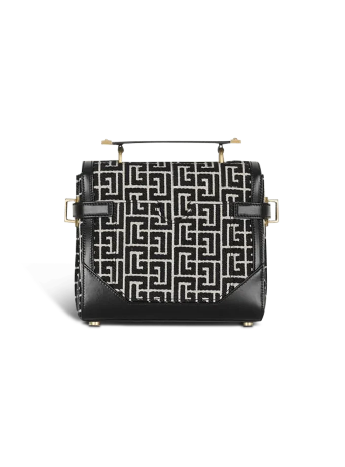 B-Buzz 23-väska i jacquard och läder B-Buzz 23-väska i jacquard och läder