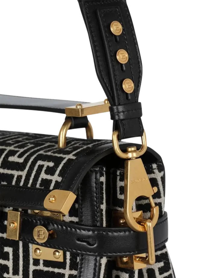 B-Buzz 23-väska i jacquard och läder B-Buzz 23-väska i jacquard och läder