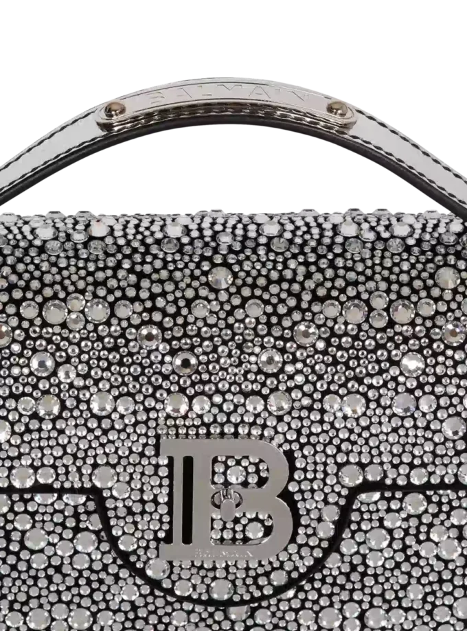 B-Buzz Dynasty-väska i mocka och strass B-Buzz Dynasty-väska i mocka och strass