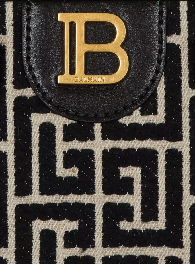 B-Buzz Small Top Handle monogrammerad väska i canvas och läder B-Buzz Small Top Handle monogrammerad väska i canvas och läder