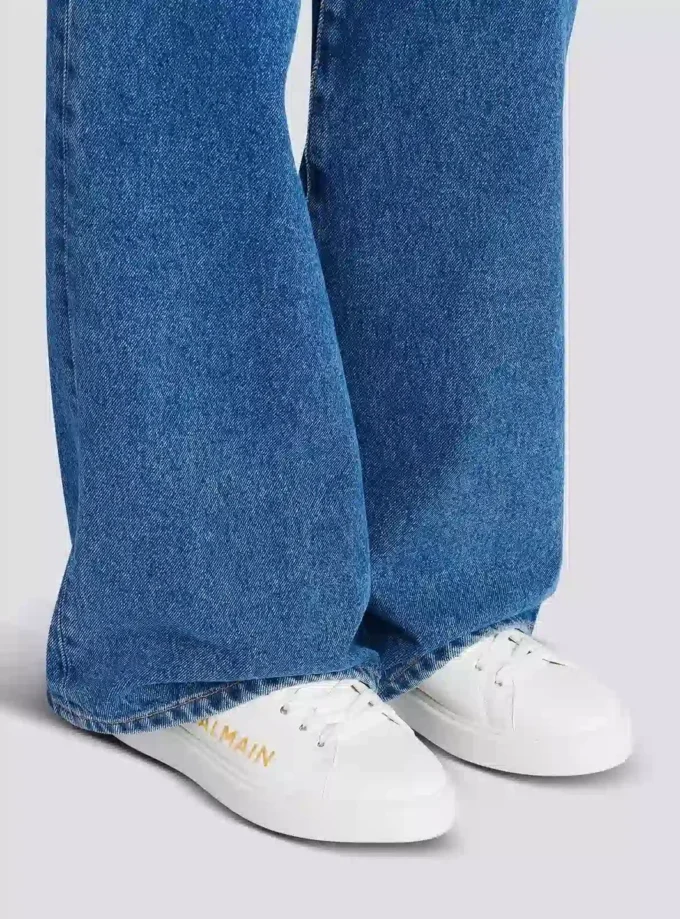B-Court sneakers i kalvskinn med tryck B-Court sneakers i kalvskinn med tryck