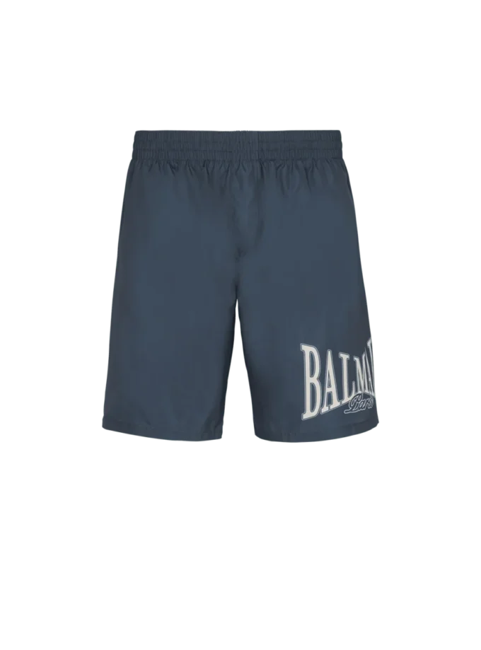 Badshorts med Balmain College-logotyp