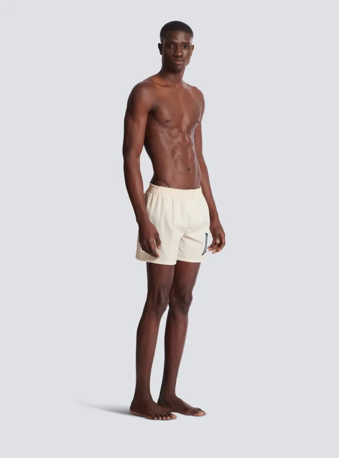 Badshorts med tryck