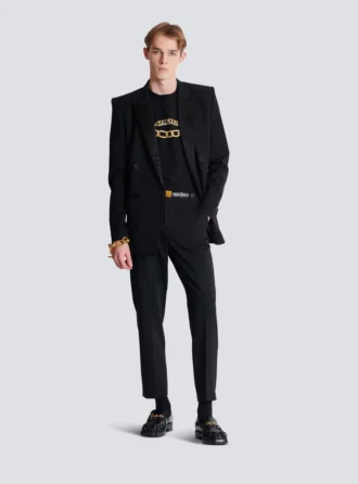 Balmain Chaînes Logo-tryckt T-shirt