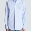 Balmain Écusson-broderad bomullsskjorta Balmain Écusson-broderad bomullsskjorta