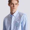 Balmain Écusson-broderad bomullsskjorta Balmain Écusson-broderad bomullsskjorta