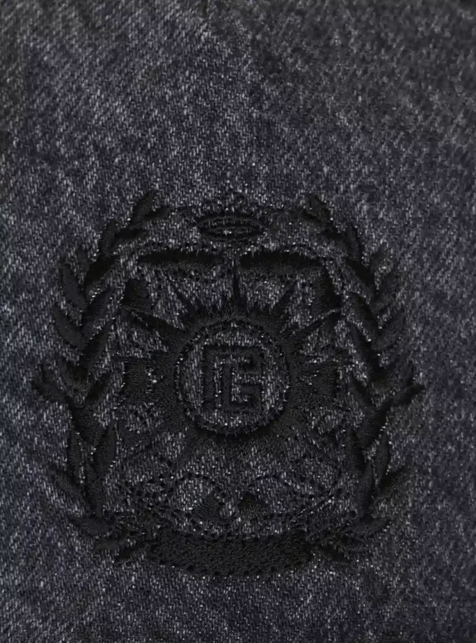 Balmain Écusson-broderad denimkeps Balmain Écusson-broderad denimkeps