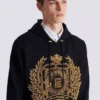 Balmain Écusson broderad hoodie