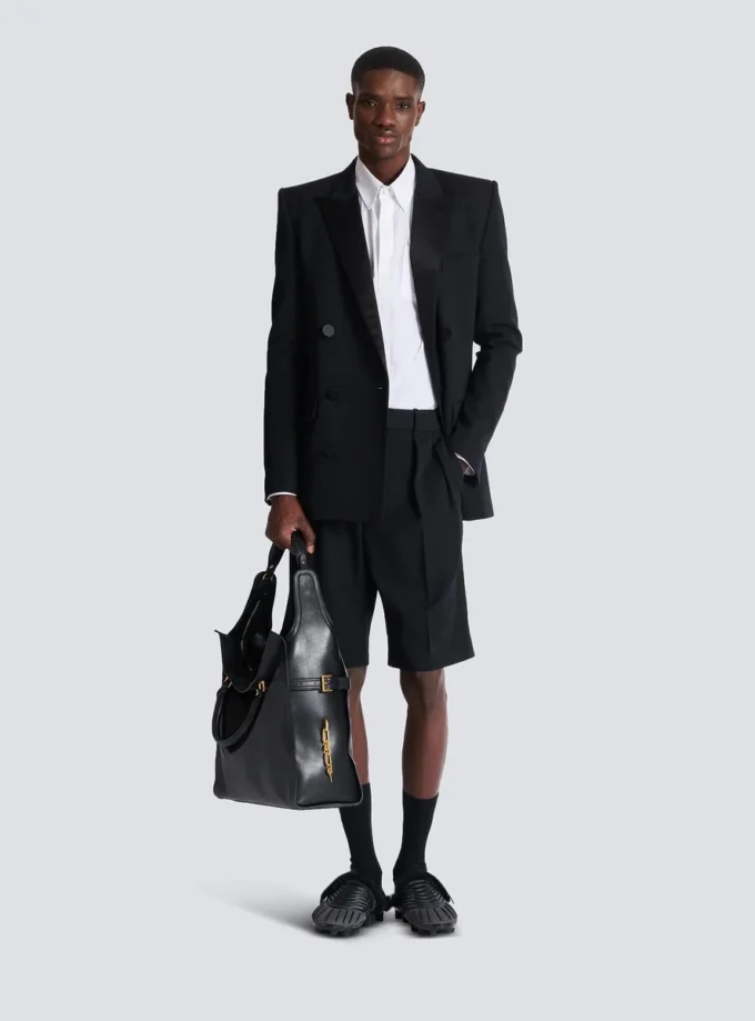 Balmain Écusson broderad poplinskjorta Balmain Écusson broderad poplinskjorta