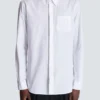 Balmain Écusson broderad poplinskjorta Balmain Écusson broderad poplinskjorta