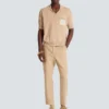 Balmain Écusson broderad stickad polotröja Balmain Écusson broderad stickad polotröja