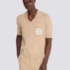 Balmain Écusson broderad stickad polotröja Balmain Écusson broderad stickad polotröja