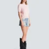 Balmain Emblème-broderad stickad topp