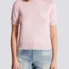 Balmain Emblème-broderad stickad topp