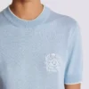 Balmain Emblème-broderad stickad topp