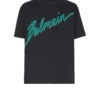 Balmain Lettre flockad T-shirt