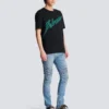 Balmain Lettre flockad T-shirt