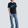 Balmain Lettre flockad T-shirt