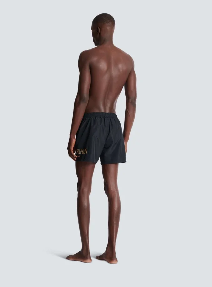 Balmain-logotyp badshorts Balmain-logotyp badshorts