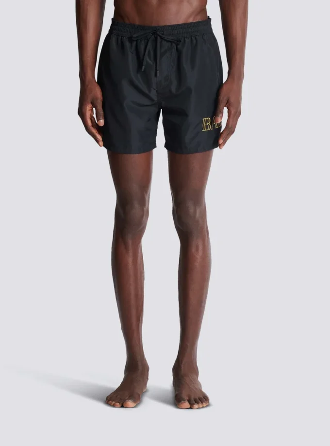 Balmain-logotyp badshorts Balmain-logotyp badshorts