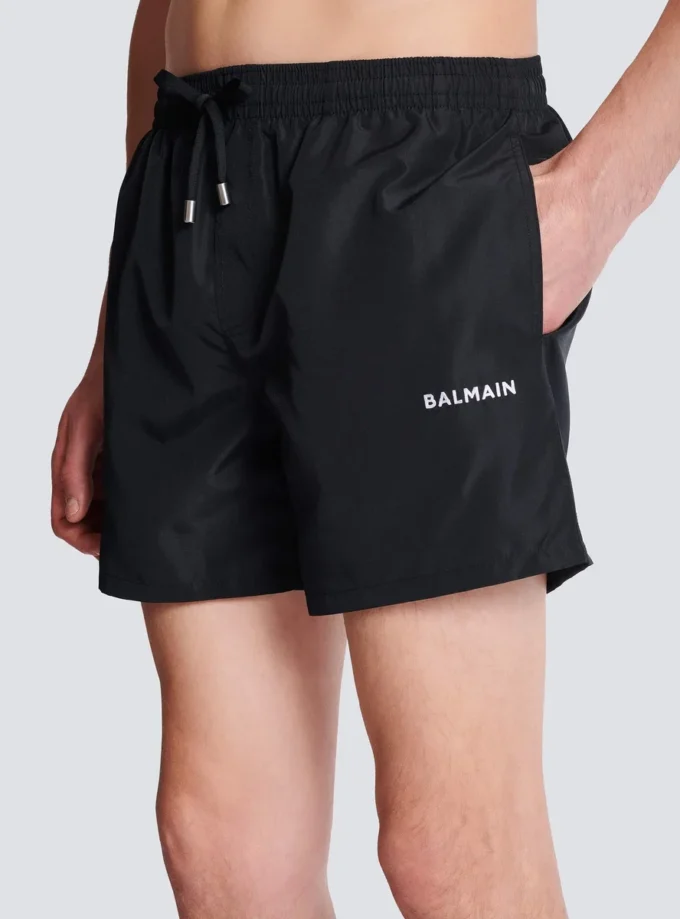 Balmain-logotyp badshorts Balmain-logotyp badshorts