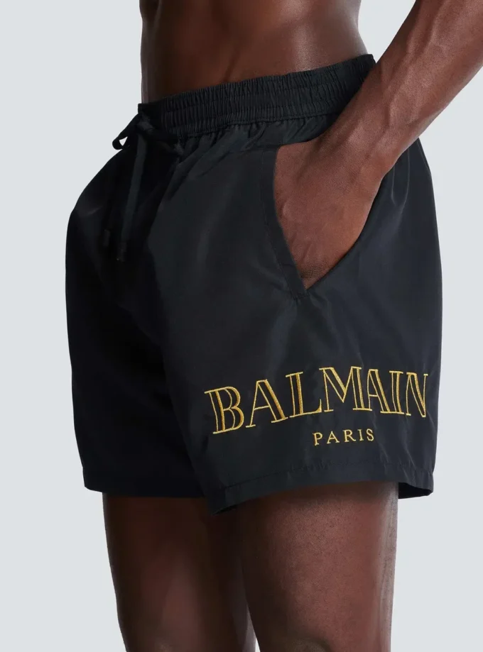 Balmain-logotyp badshorts Balmain-logotyp badshorts