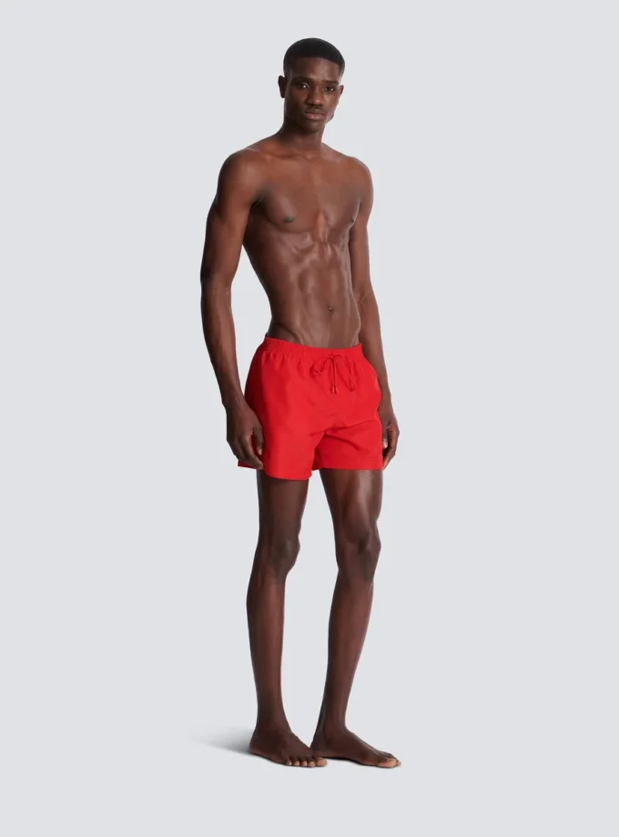 Balmain Paris broderade badshorts