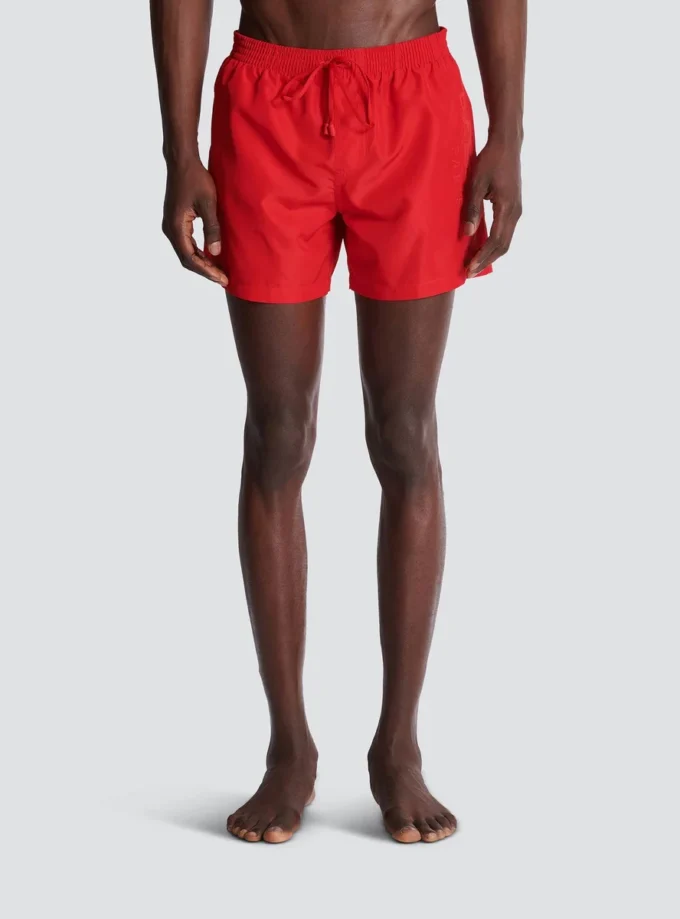 Balmain Paris broderade badshorts