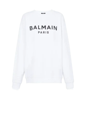 Balmain Paris-tryckt sweatshirt