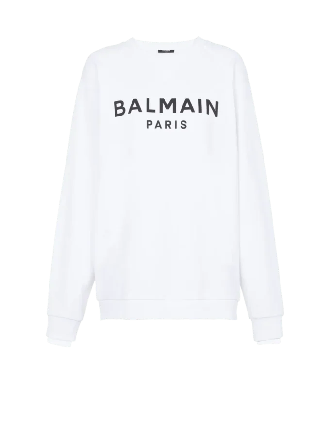 Balmain Paris-tryckt sweatshirt