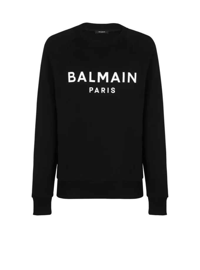 Balmain Paris-tryckt sweatshirt