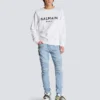Balmain Paris-tryckt sweatshirt