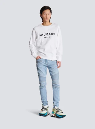Balmain Paris-tryckt sweatshirt