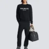 Balmain Paris-tryckt sweatshirt