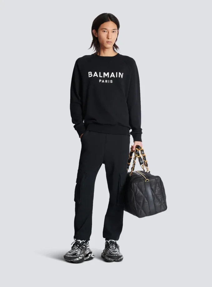Balmain Paris-tryckt sweatshirt