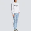Balmain Paris-tryckt sweatshirt