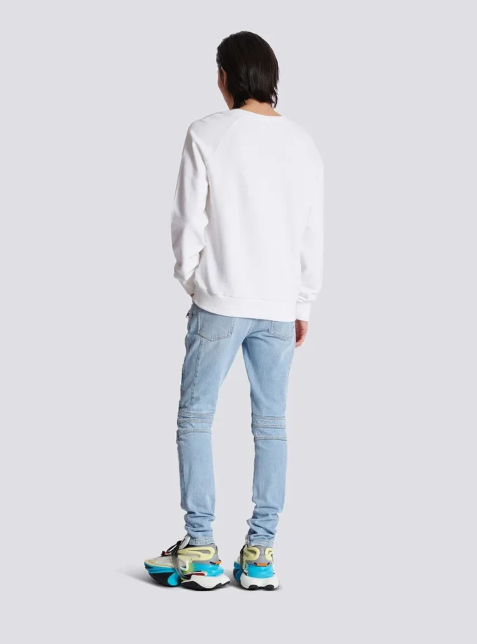 Balmain Paris-tryckt sweatshirt
