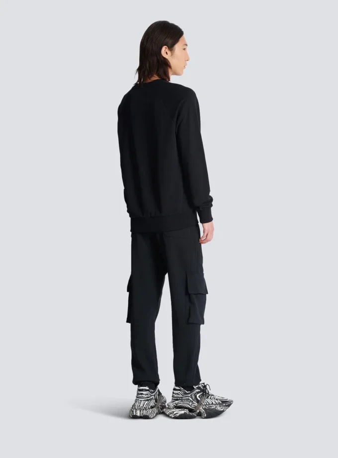 Balmain Paris-tryckt sweatshirt