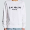 Balmain Paris-tryckt sweatshirt
