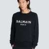 Balmain Paris-tryckt sweatshirt