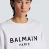 Balmain Paris-tryckt sweatshirt
