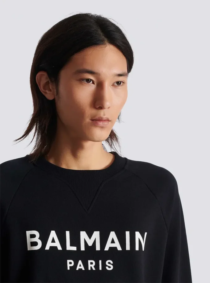 Balmain Paris-tryckt sweatshirt
