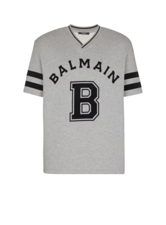 Balmain Sport T-shirt med V-ringning