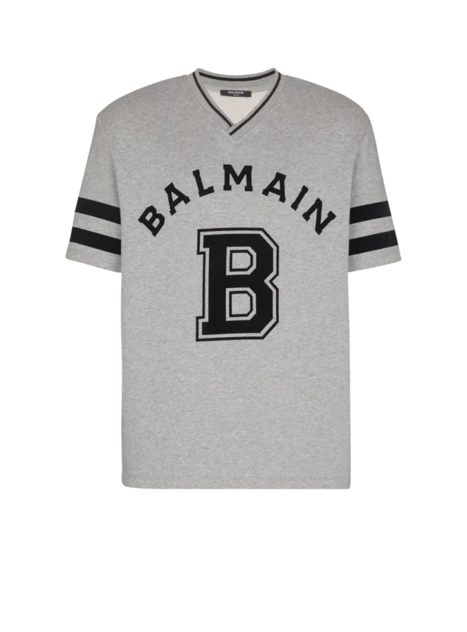 Balmain Sport T-shirt med V-ringning