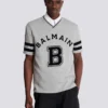 Balmain Sport T-shirt med V-ringning