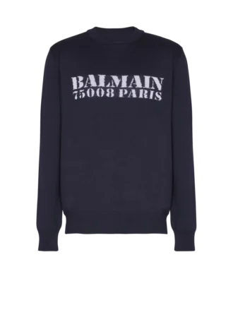 Balmain Stamp-tröja i merinoull