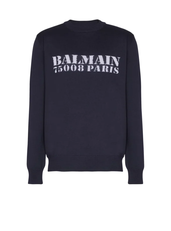 Balmain Stamp-tröja i merinoull