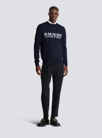 Balmain Stamp-tröja i merinoull